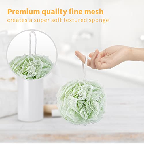 Aquior Shower Loofahs Bath Sponge,4 Pack Bath Sponge Shower Loofahs 60g Mesh ...