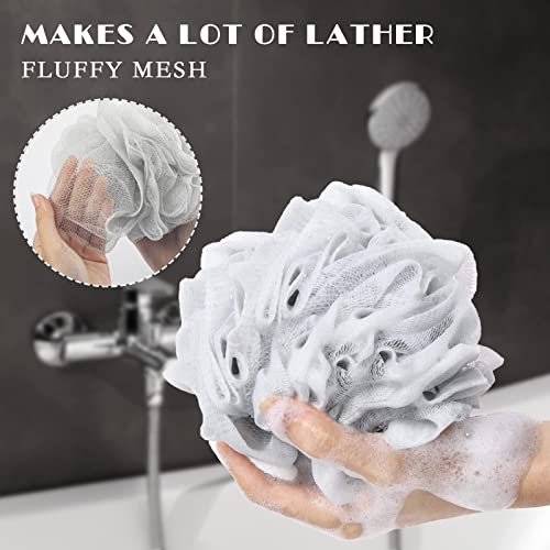 Aquior Shower Loofahs Bath Sponge,4 Pack Bath Sponge Shower Loofahs 60g Mesh ...