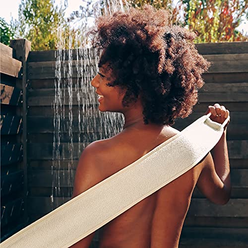 AQUIS Double-Sided Exfoliating & Cleansing Back Scrubber, Fast Drying, Ultra-...