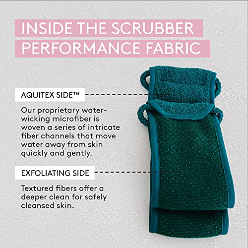 AQUIS Double-Sided Exfoliating & Cleansing Back Scrubber, Fast Drying, Ultra-...
