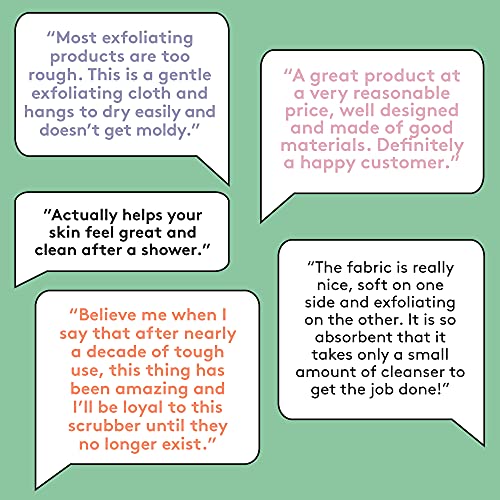 AQUIS Double-Sided Exfoliating & Cleansing Back Scrubber, Fast Drying, Ultra-...