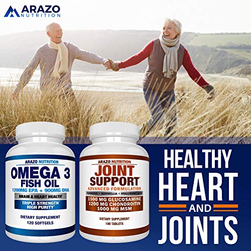 Omega 3 Fish Oil 4,080mg - High EPA 1200mg + DHA 900mg Triple Strength Burple...