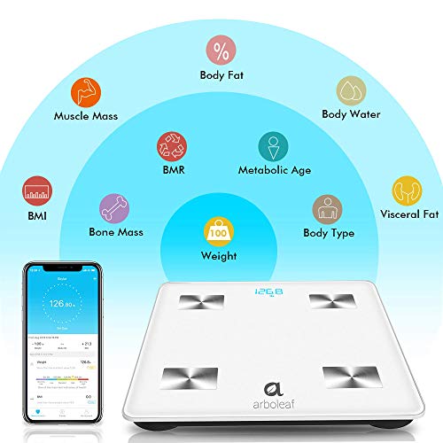 Arboleaf Digital Scale, Bathroom Smart Scale Scales for Body Weight, Body Fat...