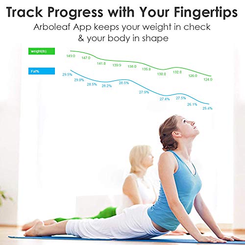 Arboleaf Digital Scale, Bathroom Smart Scale Scales for Body Weight, Body Fat...