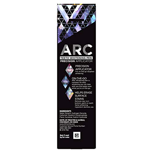 ARC On-The-Go Teeth Whitening Pen, Anytime Treatments, Mint Flavor, 0.13 Fl Oz