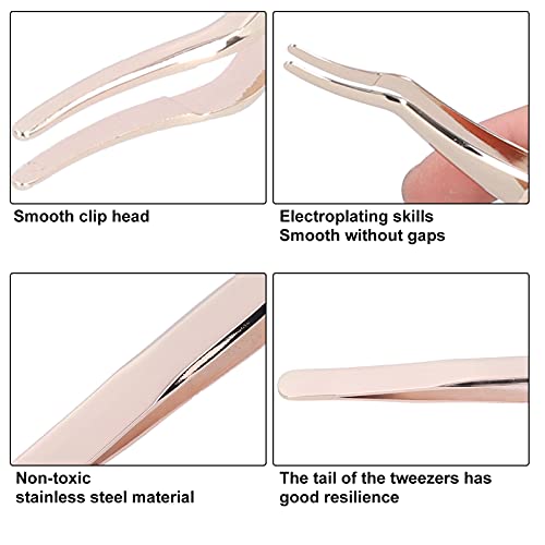 Eyelashes Tweezer False Eyelash Applicator Eyelash Applicator Tool Paste Fals...