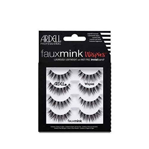 Ardell False Lashes Faux Mink Wispies Multipack, 1 pk x 4 pairs