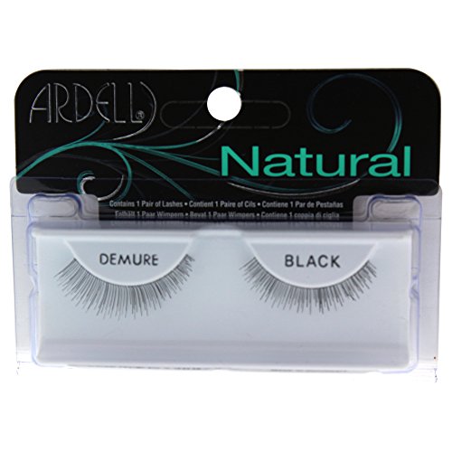 Ardell Fashion Lashes, Demure Black, 1 Pair (Pack of 2)