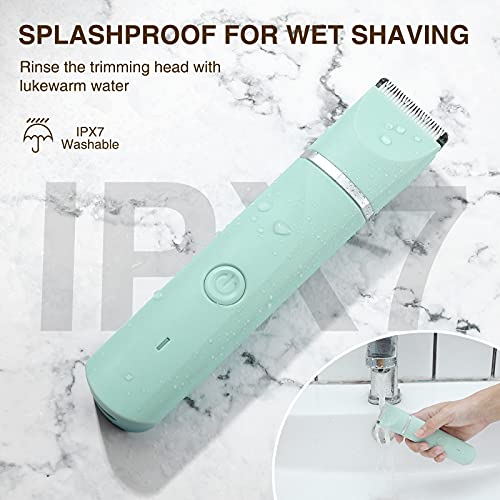 Waterproof Bikini Trimmer Women Electric Razor for Bikini Legs Pubic Hair Rec...