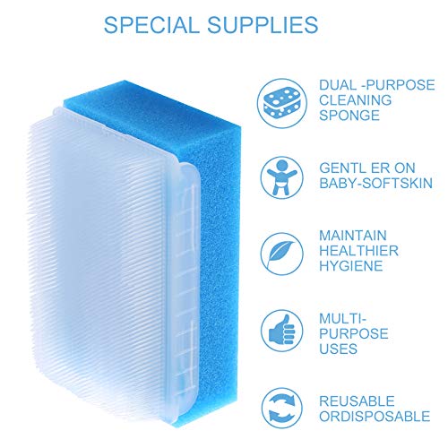 ARGOMAX - 6 Pack Bath & Body Hands Scrub Sponge Brushes