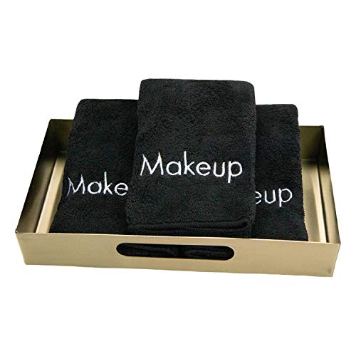 Arkwright Microfiber Makeup Remover Cloths (13x13, 108-Bulk Case Pack, Black)...