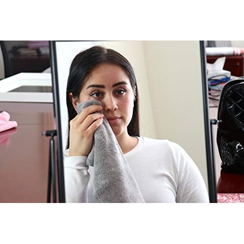 Arkwright Microfiber Makeup Remover Cloths (13x13, 6-Pack, Grey) - Soft Coral...