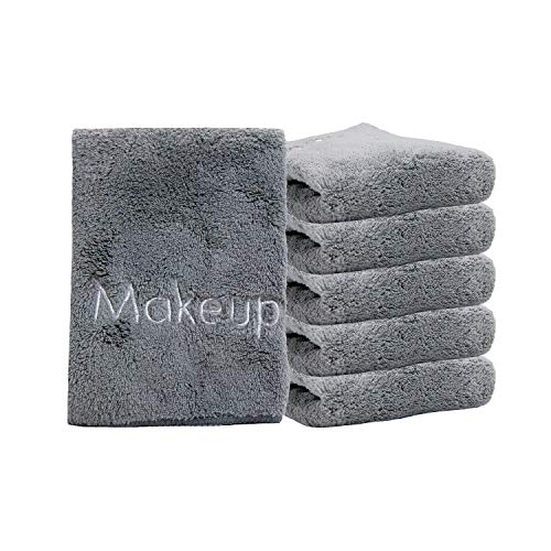 Arkwright Microfiber Makeup Remover Cloths (13x13, 6-Pack, Grey) - Soft Coral...