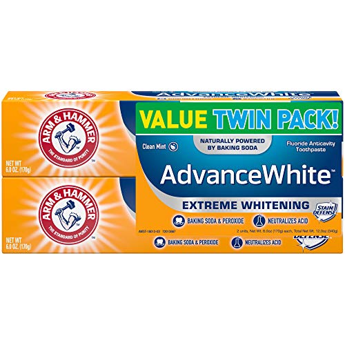 Arm & Hammer Advance White Extreme Whitening with Stain Defense, Fresh Mint, ...