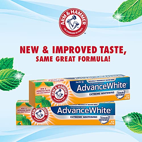 ARM & HAMMER Advanced White Extreme Whitening Toothpaste, TWIN PACK (Contains...