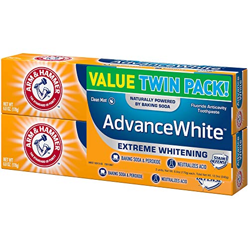 ARM & HAMMER Advanced White Extreme Whitening Toothpaste, TWIN PACK (Contains...