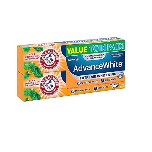 ARM & HAMMER Advanced White Extreme Whitening Toothpaste, TWIN PACK (Contains...