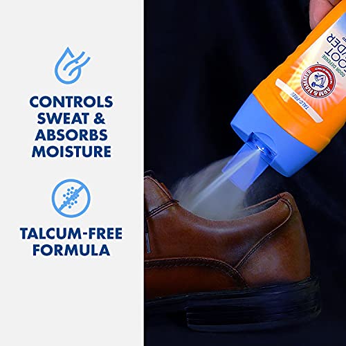 Arm and Hammer Foot Powder for Shoes & Feet, Talc-Free Odor & Moisture Contro...