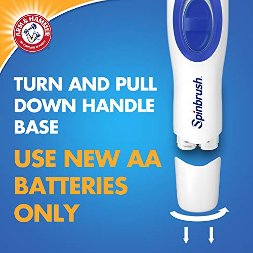 ARM & HAMMER Spinbrush PRO+ Extra White Battery-Operated Toothbrush – Spinbru...