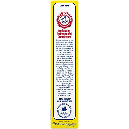 Arm & Hammer Super Washing Soda Detergent Booster & Household Cleaner, 55oz.