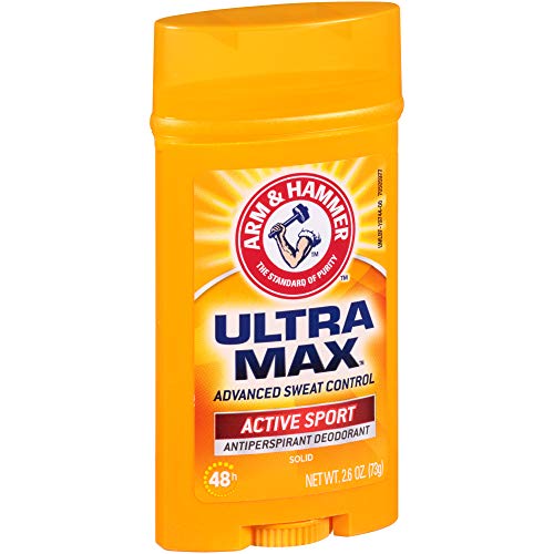 ARM & HAMMER Ultra MAX Deodorant- Active Sport- Solid Stick - 2.6oz- Made wit...