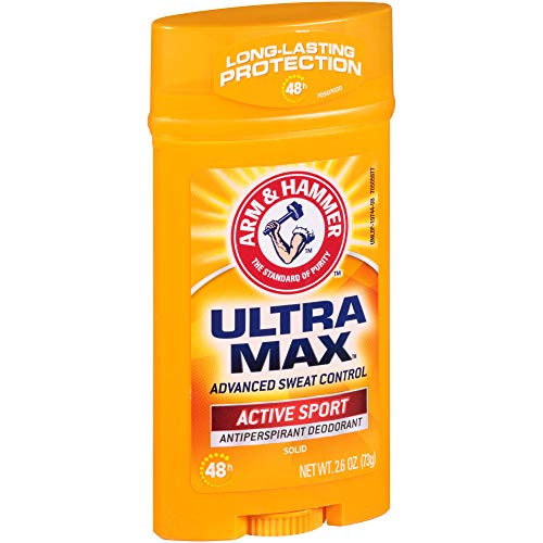 ARM & HAMMER Ultra MAX Deodorant- Active Sport- Solid Stick - 2.6oz- Made wit...