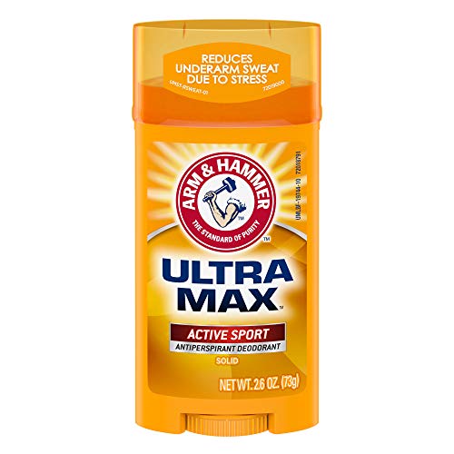 ARM & HAMMER Ultra MAX Deodorant- Active Sport- Solid Stick - 2.6oz- Made wit...