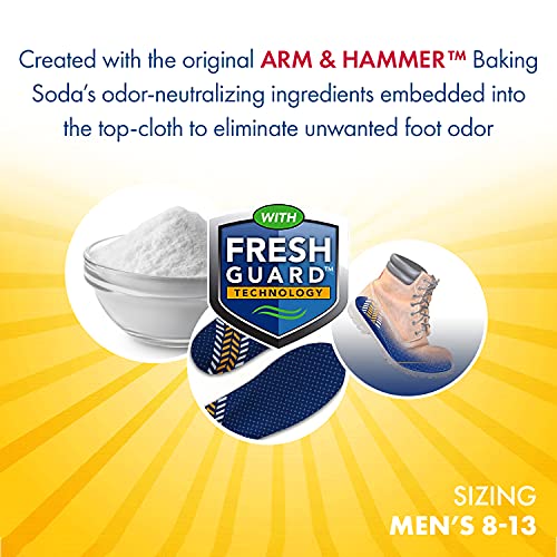 Arm & Hammer Work Insoles for Men and Women, Boot Inserts for Work Boots, Boo...