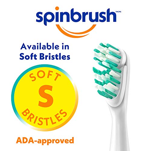 Spinbrush PRO WHITEN Battery Powered Toothbrush, Medium Bristles, 1 Count, Ro...