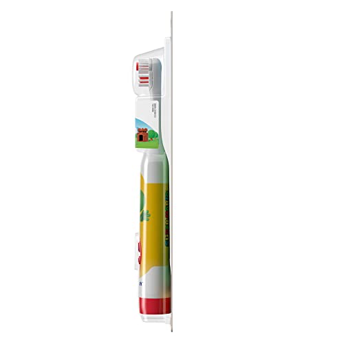 Super Mario Kid’s Spinbrush Electric Battery Toothbrush, Soft, 1 ct, Characte...