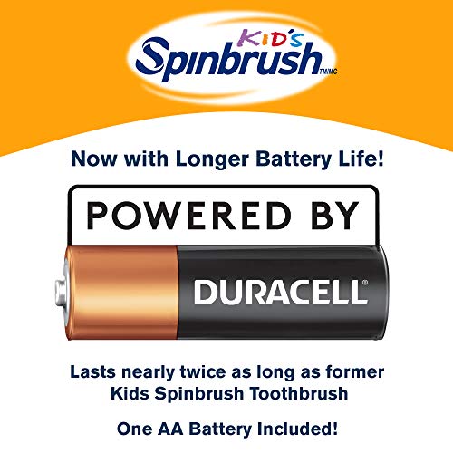 Super Mario Kid’s Spinbrush Electric Battery Toothbrush, Soft, 1 ct, Characte...