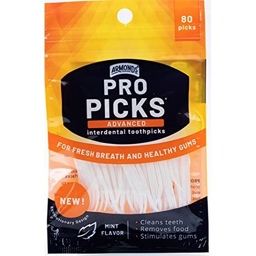 The ProPick Advanced- Bundle of 3 Packages of Plastic Toothpicks Angled by Ar...
