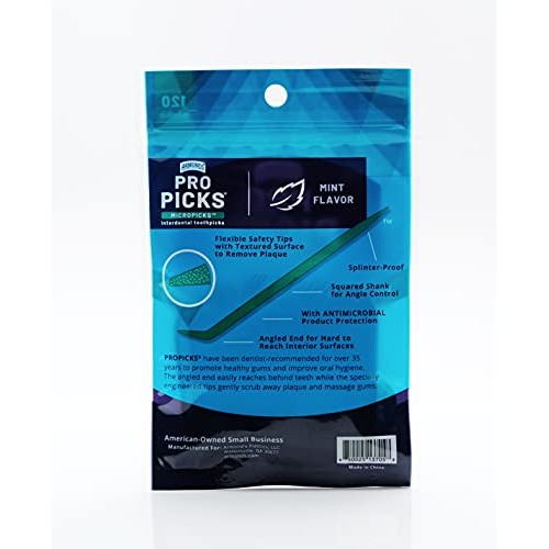 The ProPick MicroPick - Bundle of 3 Packages of Plastic Toothpicks Angled by ...