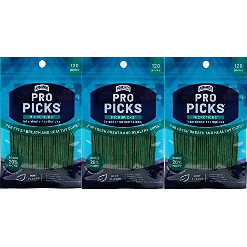 The ProPick MicroPick - Bundle of 3 Packages of Plastic Toothpicks Angled by ...