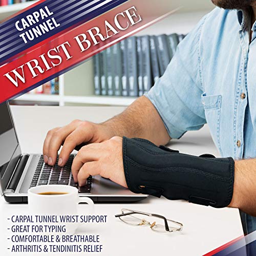 Carpal Tunnel Wrist Brace Night Support - Wrist Splint Arm Stabilizer & Hand ...