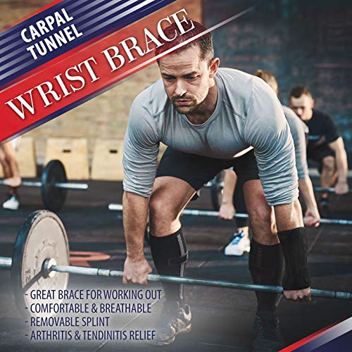 Carpal Tunnel Wrist Brace Night Support - Wrist Splint Arm Stabilizer & Hand ...