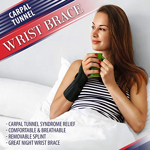 Carpal Tunnel Wrist Brace Night Support - Wrist Splint Arm Stabilizer & Hand ...