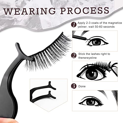 20 Kinds of 3D 5D Magnetic Eyelash Kit with Different Density, Magnetic Eyela...