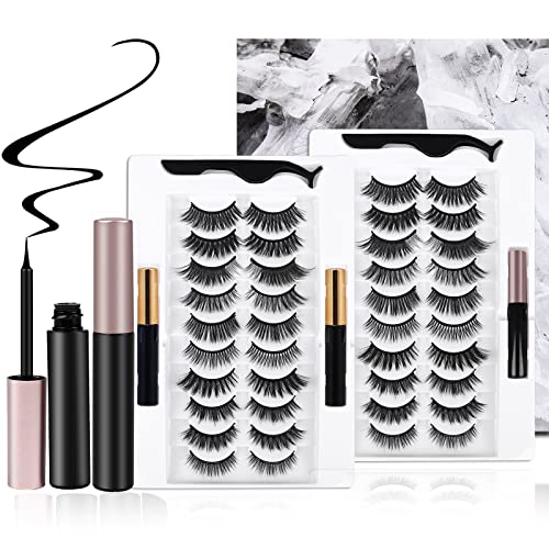 20 Kinds of 3D 5D Magnetic Eyelash Kit with Different Density, Magnetic Eyela...