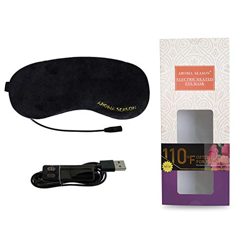 Heated Eye Mask, USB Steam Warm Compress for Puffy Eyes, Warm Therapeutic Tre...