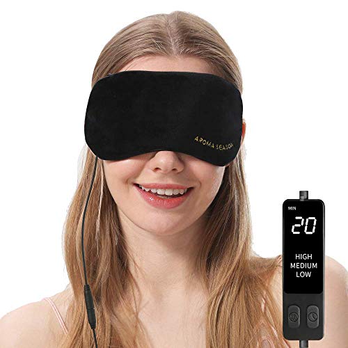 Heated Eye Mask, USB Steam Warm Compress for Puffy Eyes, Warm Therapeutic Tre...