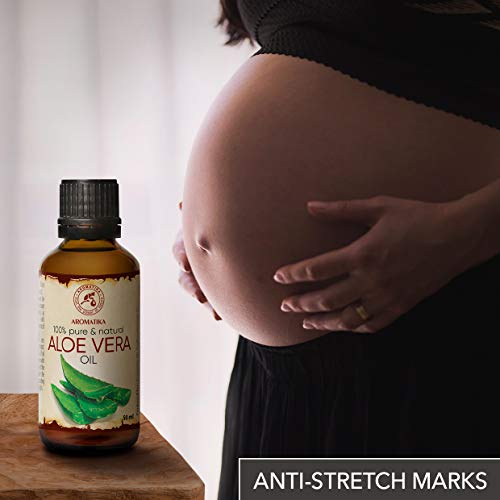 Aloe Vera Oil 1.7 oz 50ml - Aloe Barbadensis - Brasil - 100% Pure & Best for ...