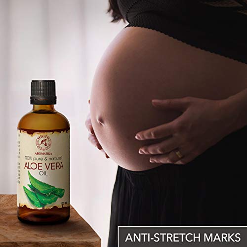 Aloe Vera Oil 3.4 oz - Aloe Barbadensis - Brasil - 100% Pure & Best for Skin ...