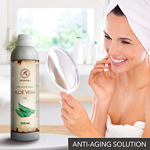 Aloe Vera Oil 8.45oz - Aloe Barbadensis - Brasil - 100% Pure & Best for Skin ...