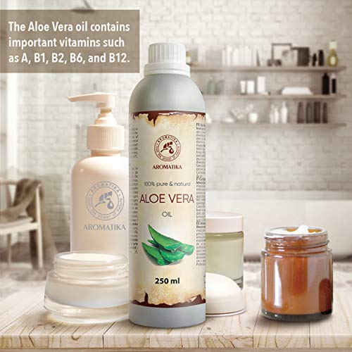 Aloe Vera Oil 8.45oz - Aloe Barbadensis - Brasil - 100% Pure & Best for Skin ...