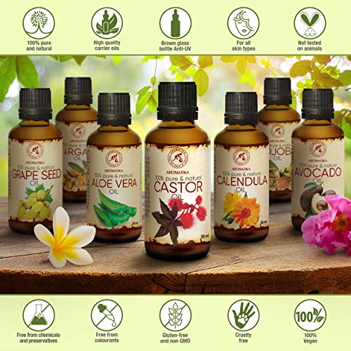 Castor Oil 1.7 oz - 50ml - 100% Pure Cold Pressed Castor Oil - Best Natural M...