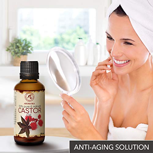 Castor Oil 1.7 oz - 50ml - 100% Pure Cold Pressed Castor Oil - Best Natural M...