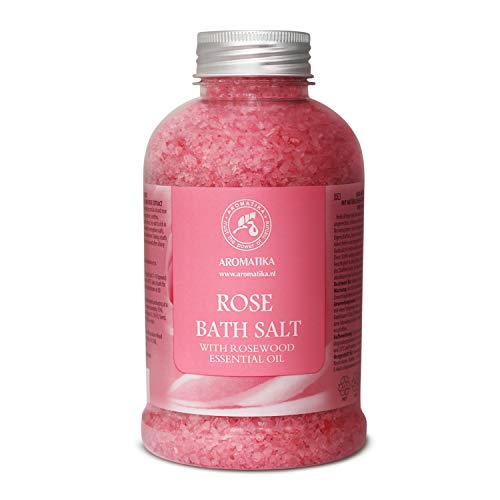 Rose Bath Salts 21.16 Ounces - Natural Rosewood Oil & Rose Extract - Best for...