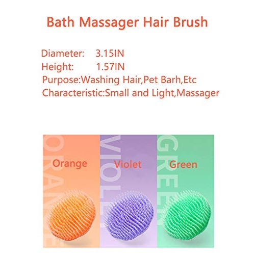Hair Scalp Brush Dandruff Cleaning Brush Shower Scalp Shampoo Brush Scalp Mas...