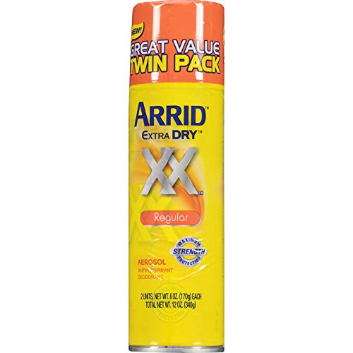 Arrid XX Extra Dry Antiperspirant Deodorant, Regular, Twin Pack (two 6oz. can...